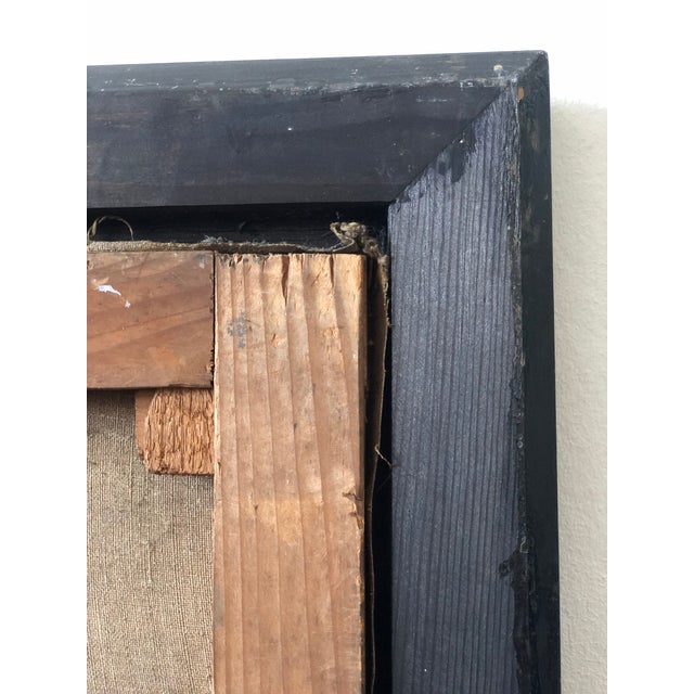 Antique Original Lady Oil Painting: Large 19th Century Baroness Portrait For Sale - Image 12 of 12