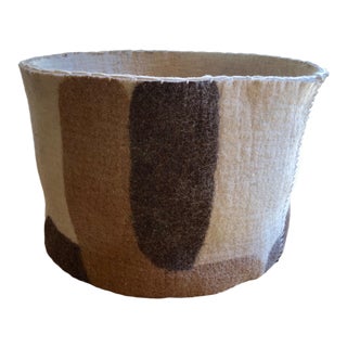 Felted Wool Basket For Sale