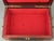 Chinese Asian Wooden Jewelry Box Brass Red Lined Trinket Chest W/Key + Lock Vintage For Sale - Image 17 of 18