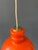 Mid-Century Modern Orange and White Glass Pendant Lamp from Peill & Putzler For Sale - Image 9 of 11