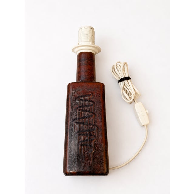 Mid-Century Modern Danish Ceramic Table Lamp by Désirée Stentøj, 1970s For Sale - Image 6 of 10