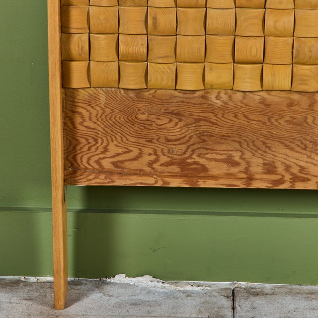 Paul Laszlo "Basket Weave" Full Size Headboard for Brown Saltman For Sale - Image 9 of 10