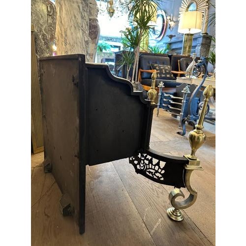 Antique English Regency Style Brass and Steel Fire Grate, 1880 For Sale - Image 12 of 14