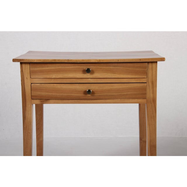 Brown Small Antique Side Table in Walnut, 1850 For Sale - Image 8 of 17