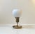 Vintage Scandinavian Brass Wall Lamp with Opaline Sphere, 1970s For Sale - Image 11 of 13