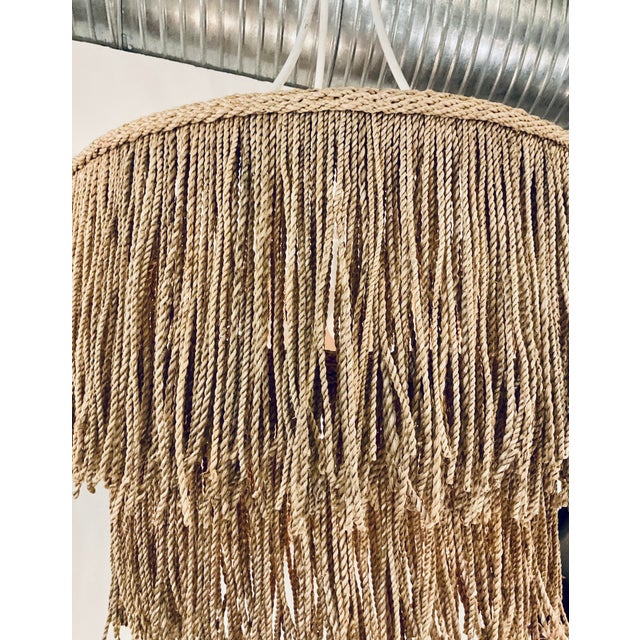 Currey & Company Currey & Company Organic Modern Two Tier Rope Chandelier For Sale - Image 4 of 4