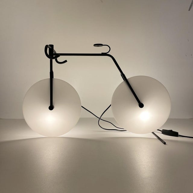 Black Bicycle Table Lamp by Bag Turgi, 1980 For Sale - Image 8 of 18