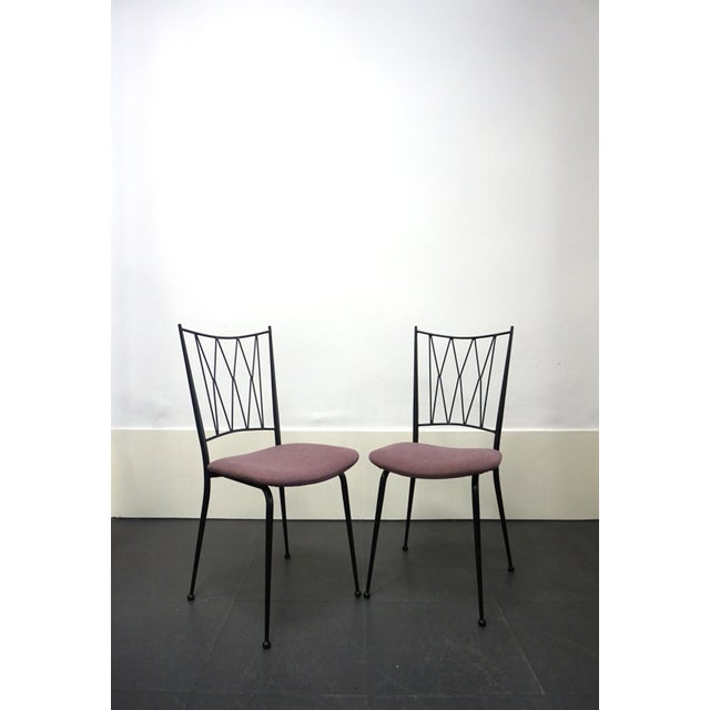 French Black Lacquered Chairs, 1950s, Set of 4 For Sale - Image 10 of 10