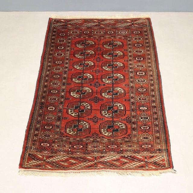 Vintage Bukhara Rug, Turkmenistan For Sale - Image 3 of 8