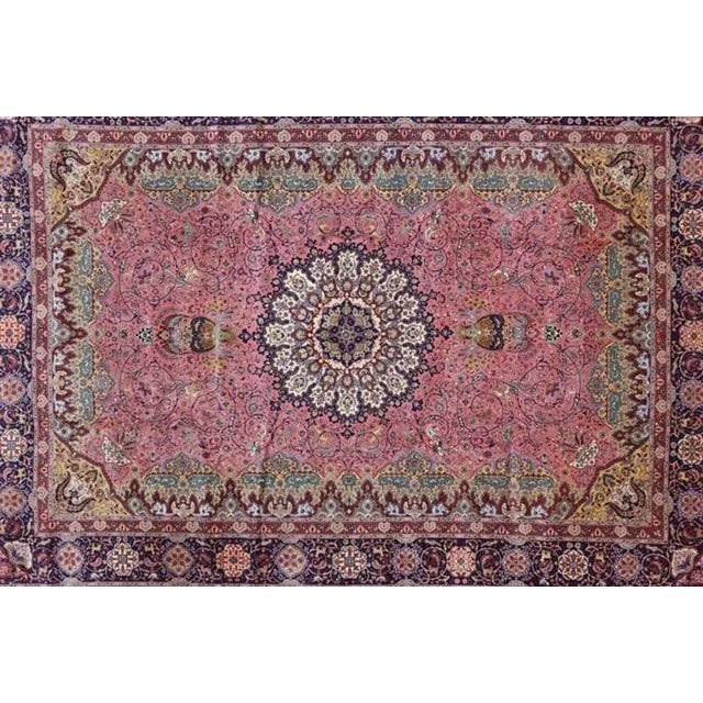 Persian Tabriz Rug For Sale - Image 4 of 13