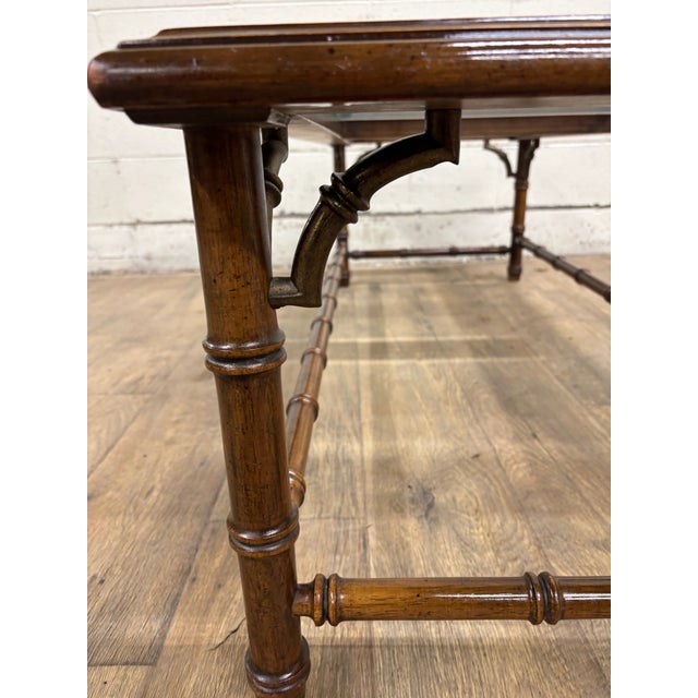 Vintage Lane Chinese Chippendale Chinoiserie Style Coffee Table Cocktail Table For Sale - Image 15 of 16