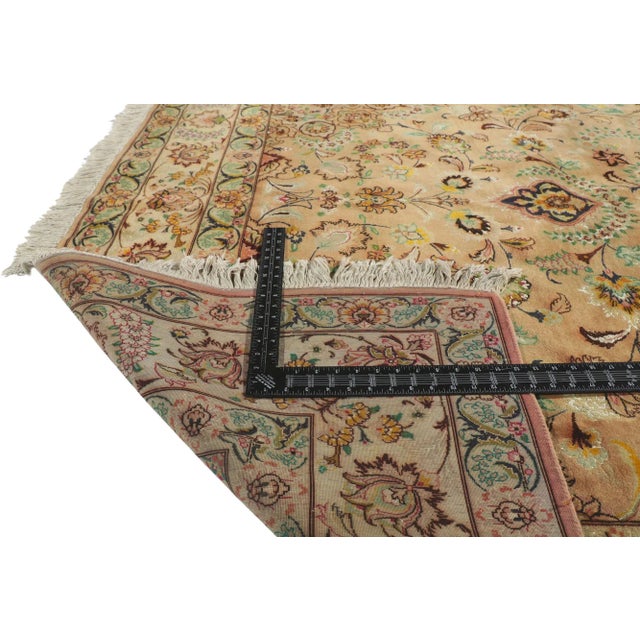 Late 20th Century Vintage Persian Tabriz Rug - 6'08 X 09'10 For Sale - Image 5 of 9