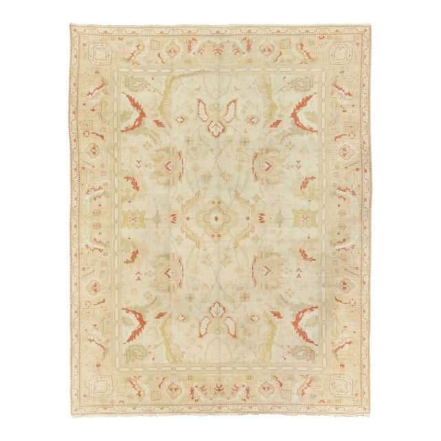 Oversized Antique 20th Century Portuguese Rug With Floral Motifs - Rug & Kilim For Sale