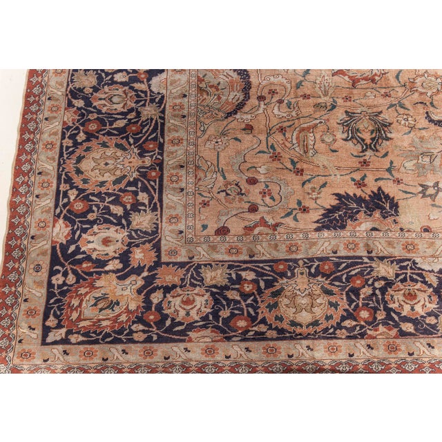 Antique Silk Turkish Rug For Sale - Image 4 of 8