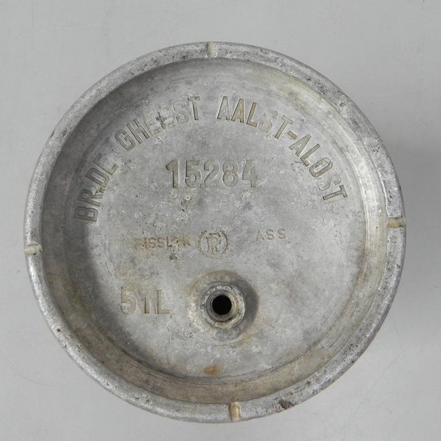 Metal Industrial Stool in Aluminum Beer Keg, 1960s For Sale - Image 7 of 9