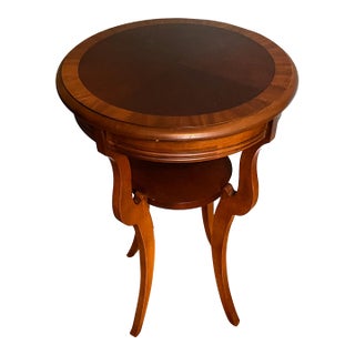 Vintage Federal Style Mahogany Two-Tier Side Table For Sale