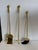 Brass Vintage Brass Fireplace Tool Set Scallop Shell Design For Sale - Image 8 of 12