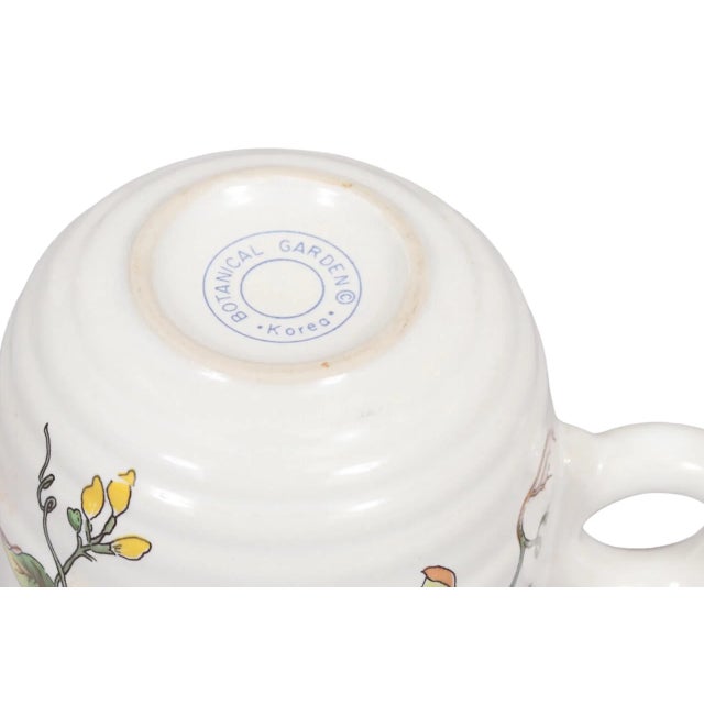 Late 20th Century Botanical Coffee Cups - Set of 8 For Sale - Image 5 of 6