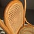 Hollywood Regency Vintage Natural Wood Cane Chair, 1980s For Sale - Image 3 of 18