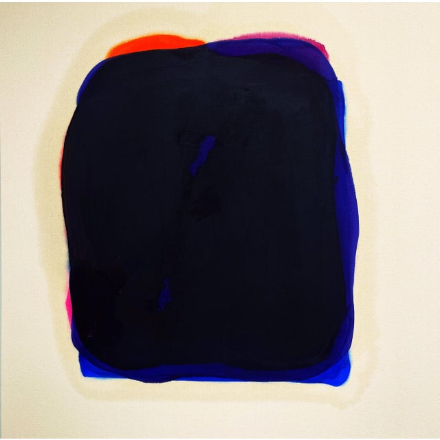 Gary Griffin "Out Go the Lights" Contemporary Orange, Blue & Purple Tone Color Field Painting, 21st Century For Sale