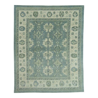 Turkish Oushak Rug 12'6" x 15'6" #19388 For Sale