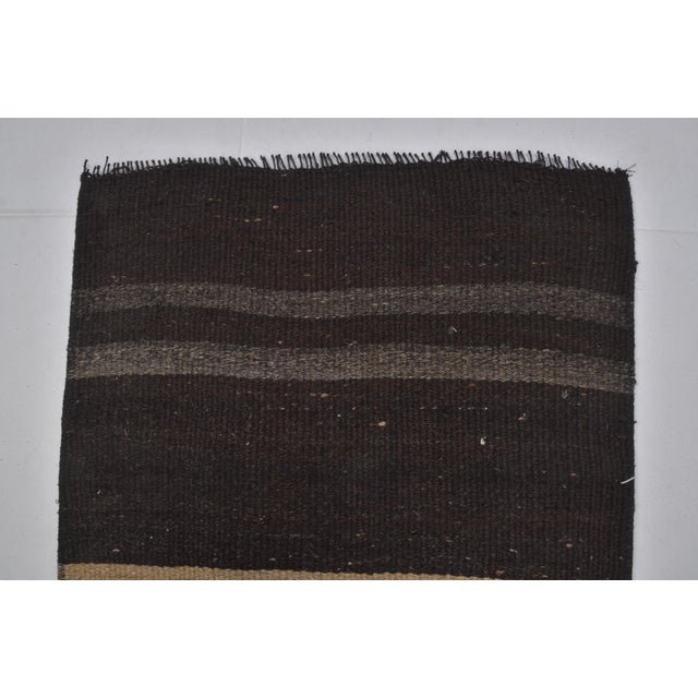 1960s Kurdish Vintage Stripe Kilim For Sale - Image 5 of 10