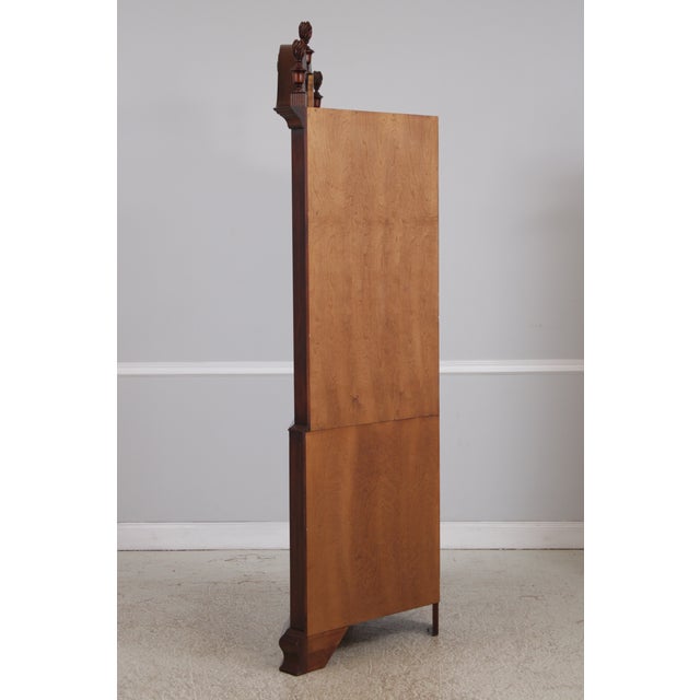 Pair Henkel Harris Chippendale Mahogany Corner Cabinets For Sale - Image 17 of 18