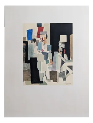 Roger De La Fresnaye, Cubist Composition, Color Lithograph, 1968