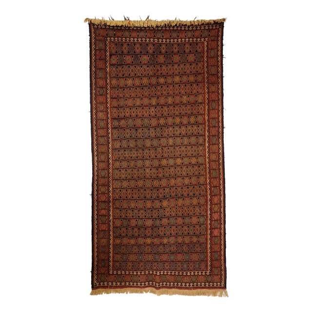 Vintage Tribal Kilim Rug, 1950s For Sale