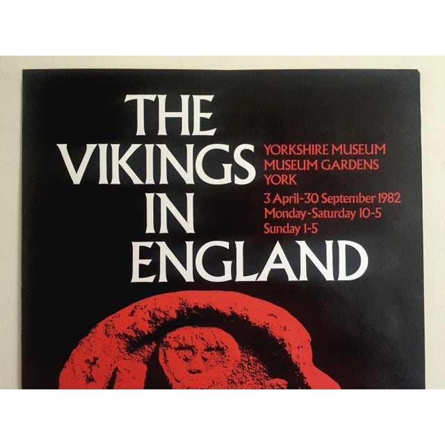 This vintage 1982 rare " The Vikings in England " Yorkshire Museum British Exhibition poster is a very special and unique...