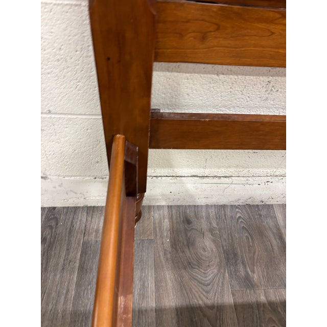 Vintage Full Size Traditional Colonial Style Low Poster Bed For Sale - Image 12 of 12