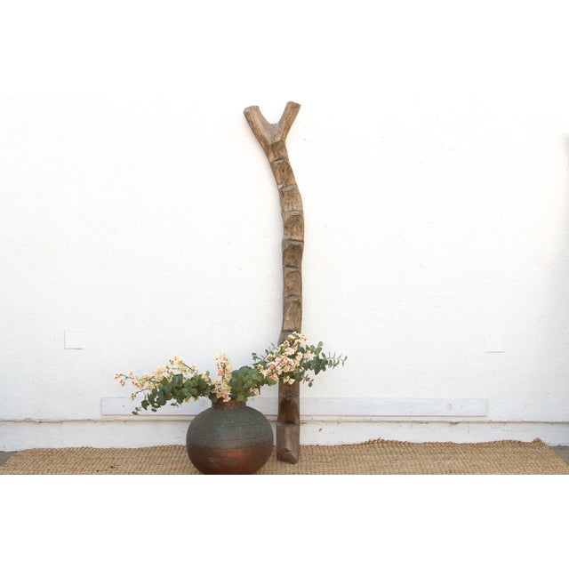 19th Century 78" Tall Antique African Dogon Ladder For Sale - Image 5 of 8