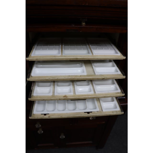 American Dental Co. Mahogany Sterilizer Cabinet For Sale - Image 9 of 15