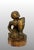 Late 19th Century Antique Wood Hand Carved Burmese Monk Figure With Gilding For Sale In Tampa - Image 6 of 12