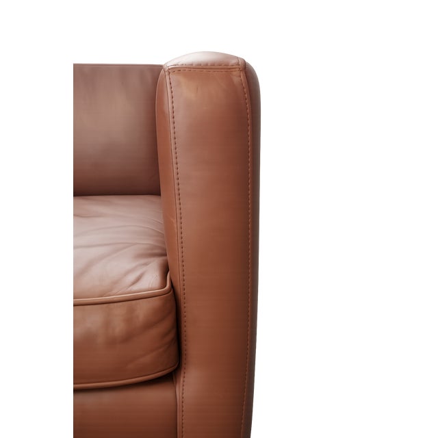 Mid 20th Century Bradington & Young Brown Leather Chair For Sale - Image 9 of 10