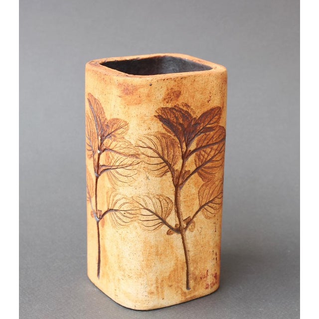 Vintage French Ceramic Vase by Raymonde Leduc, 1970s For Sale - Image 4 of 14