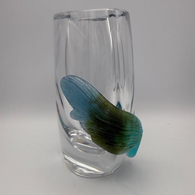 French Crystal Vase from Massive Daum, 1970s For Sale - Image 11 of 11