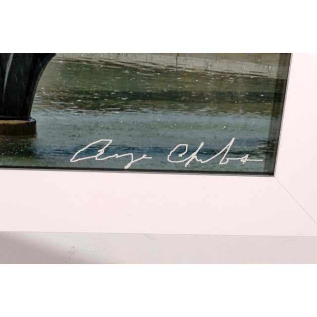 Bauhaus Cranbrook Amye Charfoos Orpheus Fountain by Carl Milles Color Photograph Signed For Sale - Image 3 of 11