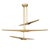 Regina Andrew Concorde Chandelier, Natural Brass For Sale - Image 4 of 9