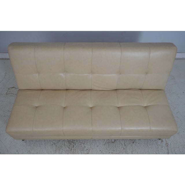 Modern Hancock & Moore Modern Design Leather Sofa Day Bed For Sale - Image 3 of 18