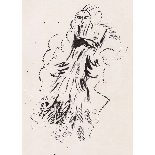 Marc Chagall, Noémi et ses Belles-Filles (Naomi and Her Daughters-in-Law), 1960, Original Lithograph For Sale - Image 7 of 8