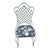 Russell Woodard Vintage Mid Century Woodard Style Florentine Lattice Pattern Back Iron Patio Dining Chairs-Set of 6 For Sale - Image 4 of 7