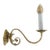 Vintage Neoclassical Style Solid Brass Wall Sconce Single Light Arm For Sale