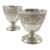 1910s French Christofle Pair of Egg Cups | Silver Plate | Napoleon III Style Frieze For Sale