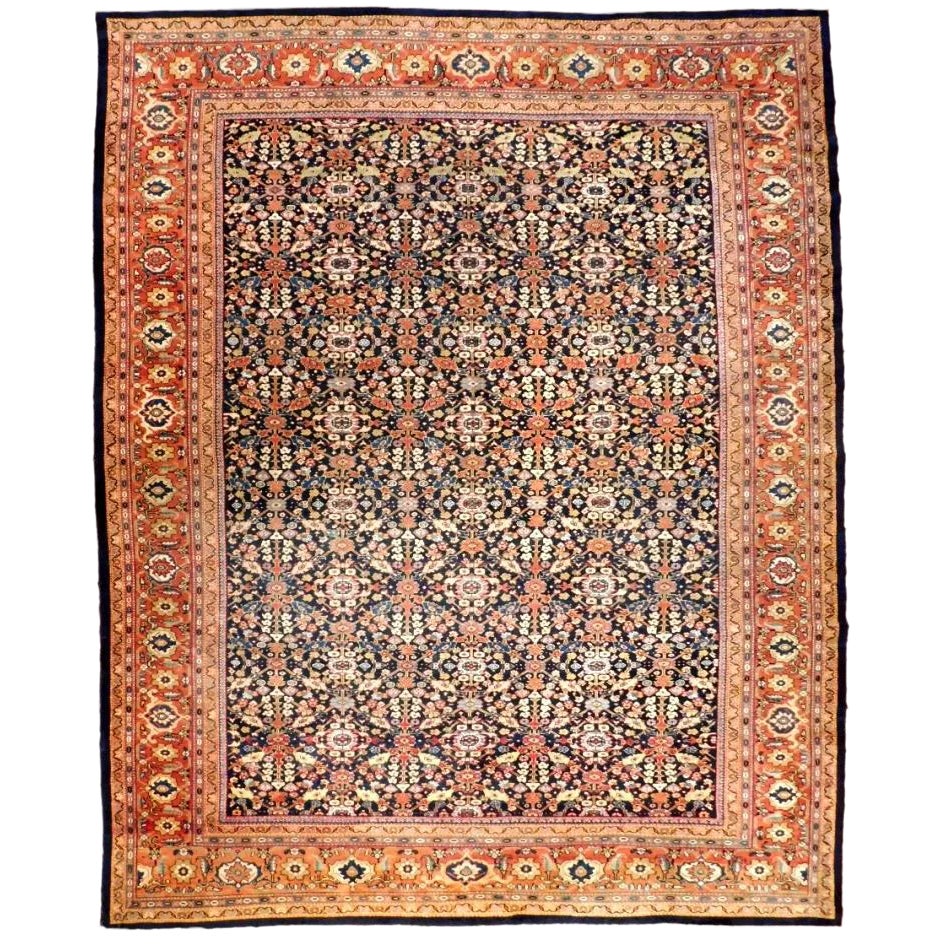 Vintage Trellis Design Turkish Rug - 7'9