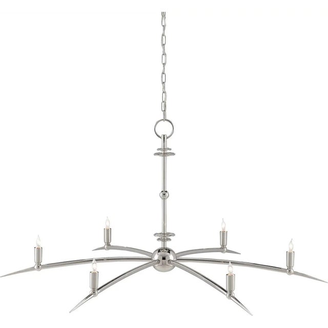 Not Yet Made - Made To Order Zelia Chandelier Currey & Company 6-light For Sale - Image 5 of 5