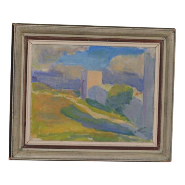 A. Nyblom, Summer Landscape, 1939, Oil on Canvas, Framed For Sale
