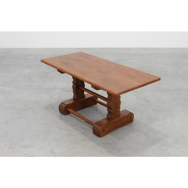 Wood Antique 17th Century Oak Monastery Coffee Table, France For Sale - Image 7 of 13