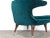 1950s Karpen of California "Horn" Walnut Lounge Chair in Green Velvet For Sale - Image 9 of 11