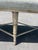 Modern Faux Bamboo Tufted Velvet Bench in Grey Blue Upholstery For Sale - Image 14 of 18